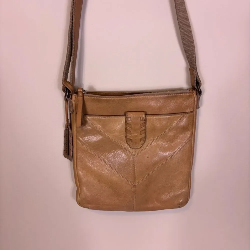 Lucky Brand‎ Tan Leather Crossbody Purse